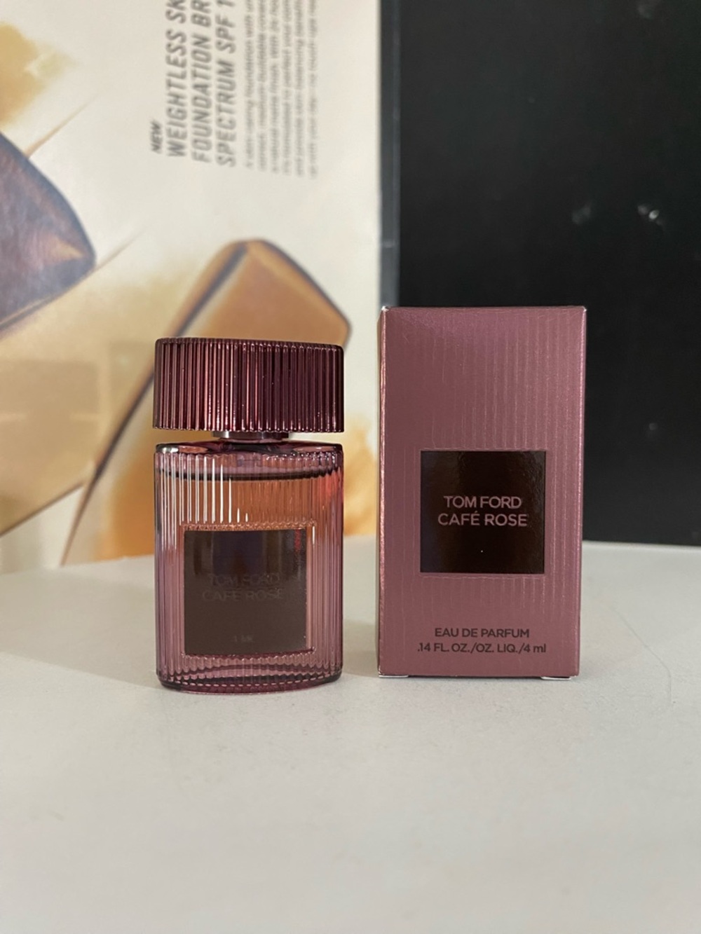Tom Ford CAFE ROSE Eau De Parfum .14 oz/4 Ml Splash Perfume Travel Size